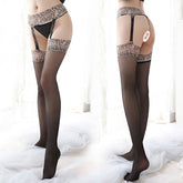 Women's Sexy Leopard Print Thigh Highs Stockings With Suspenders Garters Belt -  Sex Toys & Adult Toys | XtoySmart Canada